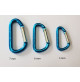 D Ring Snap Hook - Aluminium - Blue - 017415X - ASM