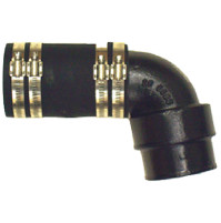 90° Exhaust Elbow Adaptor 3" X 3-1/2" or 4" for MerCruiser V8-283, 302, 305, 307, 327 and 350 C.I.D.  - 20-0093P - Barr Marine