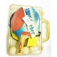 Estromboli Ping Pong Racket with Cover and 3 Balls - 23008 - Creber 