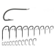 LIMERICK Tall NICKEL HOOK - 50 pieces in Plastic Box - From Size 6 to 12 - 6020N - AZZI Tackle 