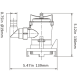 Bilge Pump 12V 800 GPH - BP1-G800-03 - Seaflo