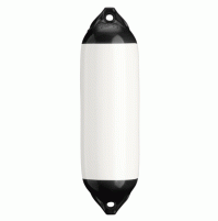 Fenders - F02 - white with black RH Color - (7.5" x 26" ) - (19.05 x 66.04 cm) -  FD-F02-WBK - Polyform US