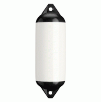  Fenders - F2 - white with black RH Color - (8.2" x 25" ) - (20.82 x 63.5 cm) -  FD-F2-WBK - Polyform US