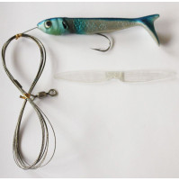 Soft Rubber Flying Fish Lure - 15 cm - C177-BLUE - YO-ZURI 