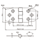 COVERED BUTT HINGE FLUSH TYPE - S9120656 - Sumar 