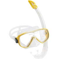 ONDA MARE SET - ONDA MASK + MEXICO SNORKEL - CLEAR SILICONE -ST-CDM1010151X - Cressi