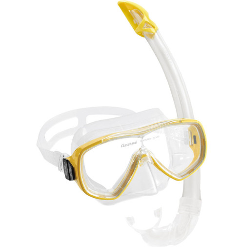 Cressi Adult Onda and Mexico Wide View Comfortable Snorkel Combo 
