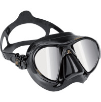 Nano HD Mirrored Lens Mask, Black Silicone - MK-CDS366050 - Cressi