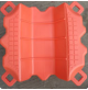 Floating Dock HDPE V-Shape pontoon cube - Red - FD505030-RD - ASM