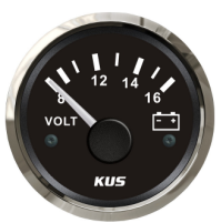 Voltmeter Gauge - Model - CPVR - 8~16V - SS 316 - KY13000X - Kusauto  