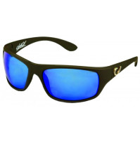 HP POLARIZED SUNGLASSES, BLACK FRAME, SMOKE LENS WITH BLUE REVO - HP100A-1 - Mustad  