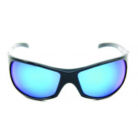 PRO SUNGLASSES GLOSS BLACK FRAME / SMOKE BLUE REVO LENS - HP103A-1 - Mustad  