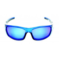 PRO SUNGLASSES CRYSTAL BLUE FRAME / SMOKE BLUE REVO LENS - HP106A-1 - Mustad