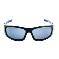 PRO SUNGLASSES GLOSS BLACK BLUE CRYSTAL FRAME / SMOKE LENS - HP106A-2 - Mustad  