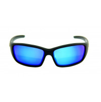 PRO SUNGLASSES MATTE BLACK FRAME / SMOKE BLUE REVO LENS - HP107A-1 - Mustad  