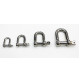 Large Dee Shackles - Stainless steel - HW-S0402X - ASM