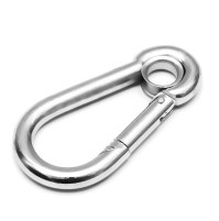 Snap Hook with Eye - Stainless Steel - H00208X - XINAO