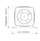 In-Line Blower 01 - CMH 220 - IB1-130-01 - Seaflo