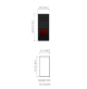 Rocker Switch with Light - 3 phase - Single Pole Single Throw SPST (on)-off - JH-A11313BR - ASM