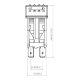 Rocker Switch with Light - 4 phase - Double Pole Single Throw DPST On-Off - JH-A22322ARX - ASM