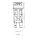 Rocker Switch without Light - 5 phase - Single Pole Double Throw SPDT On-Off-On - JH-A21432ERX - ASM