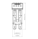 Rocker Switch without Light - 6 phase - Double Pole Double Throw DPDT On-Off-On - JH-A22532ERX - ASM