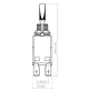 Toggle Switch - 3 phase - Single Pole Single Throw SPST On-Off - JH-C21122AGX - ASM