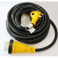 Cordset with Lock Connector and Rain Proof Twist - 35' - 30 A Male to 50 A Locking - 125/250 V - JS-PW008 - jsp