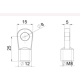 Fan-shaped galvanized eyelet end fitting - LX243 - ASM