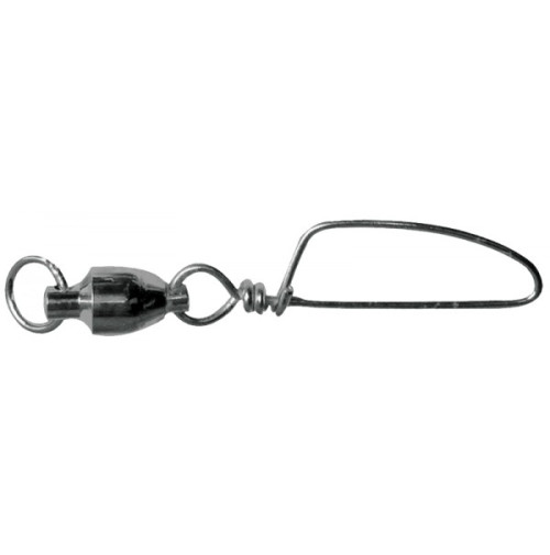 Ball Bearing Welded Rings Swivels with Cross Lock Snap for Fishing Tackle