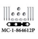 Exhaust manifold mounting package for Mercruiser V6-4.3L - MC-1-864612P - Barr Marine