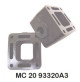3” Spacer Blocks  with fastener and gasket package, Pair - MC-20-93320A3 - Barr Marine