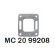 Stainless Steel Block Off Plate with Bleeder Holes For Mercruiser V6-229 C.I.D and 262 C.I.D - MC-20-99208 - Barr Marine