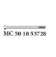 Screw for Mercruiser 4 cylinder 181C.I.D 140 H.P 3.0l & 3.0LX - MC-50-10-53728 - Barr Marine