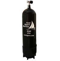 Steel Tank with 1 Outlet Valve and Boot - 18 L - 230B  - TK-A1808216 - AZZI SUB