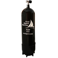 Steel Tank with 1 Outlet Valve and Boot - Model 2017 - 18 L - 230B  - TK-A1808216 - AZZI SUB
