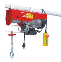 Electric Hoist Winch D Series with 18 m Extended Wire Rope - Max. Capacity 500/999 kg  - 220 V - 1600 W - BA-PA1000D-18M-220V - ASM