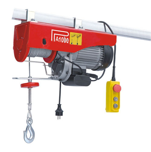 Electric Hoist Winch D Series with 18 m Extended Wire Rope - Max. Capacity 500/999 kg  - 220 V - 1600 W - BA-PA1000D-18M-220V - ASM