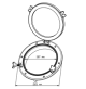 Porthole Round Shape 26 CM - PP1-02X - Seaflo