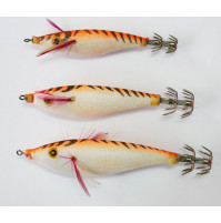 Ultra Cloth Wrapped Squid Jig - Orange Color - S46-3X - AZZI Tackle