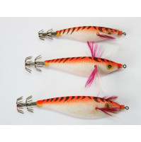 Ultra Cloth Wrapped Squid Jig - Red Color - S47-3X - AZZI Tackle