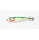 Ultra Cloth Wrapped Squid Jig - Green Color - S48-3X - AZZI Tackle