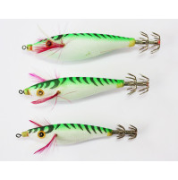 Ultra Cloth Wrapped Squid Jig - Green Color - S48-3X - AZZI Tackle