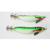 Super Floating Squid Jig with Plomb - Size 2.0 & 2.50 - Green Color - S51-2X - AZZI Tackle