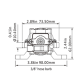 Diaphragm Pump 21 Series - 4.3 LPM - 12V - DP1-012-035-21 - Seaflo