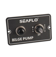 Bilge Pump Switch Panel  - 12V & 24V - MAN-OFF-AUTO - SFSP-015-01 - Seaflo 