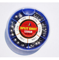 Split Shot of Sphere V-Shaped Sinker with 6 compartments - SS6-300-120 - AZZI Tackle
