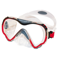 View-Max 1 Mask - Clear Silicone - Color Red - MK-B153265 - Beuchat
