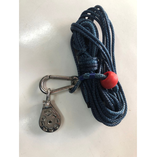 Lifting Dyneema ROPE - 5MM - 9Meter - with Shackle + Thimble - AS567198 - Sumar
