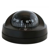 Aries Compass 2" 1/2 - Direct Reading - Black/black - Bracket Included - 62.00405.09 - Riviera